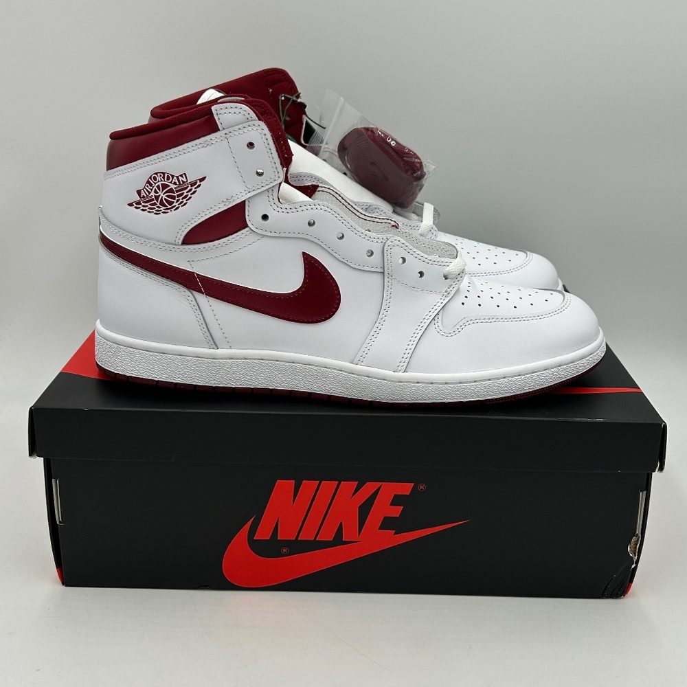 NIKE AIR JORDAN 1 HI 85 (METALLIC BURGUNDY/TEAM READ) - #BQ4422-161 - Size 16